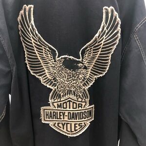 Harley Davidson Men’s Genuine Classic Eagle , Long Sleeve Woven Shirt, Size LT